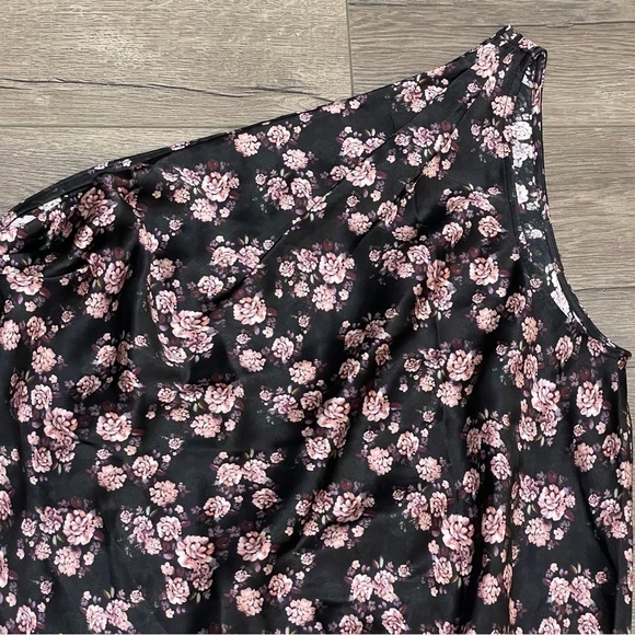 Cami NYC Womens Silk One Shoulder Bodysuit Blouse Floral QUARTZ GARDEN Sz M NWOT - Picture 3 of 8